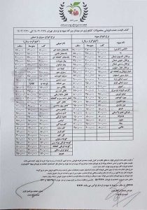 قیمت عمده میوه و سبزی جات اعلام شد+جدول - خبرگزاری سفیر سبز | اخبار ایران و جهان