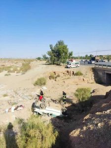سمنان ۱۲ مصدوم در پی سه حادثه رانندگی در جاده های استان سمنان